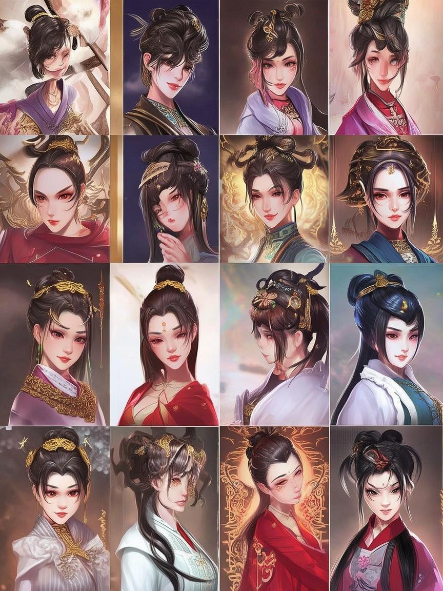 华夏传奇手游女生头像-华夏传奇手游女角色头像推荐